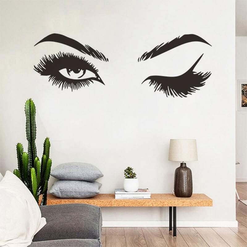 

Eye Print Wall Sticker, Black