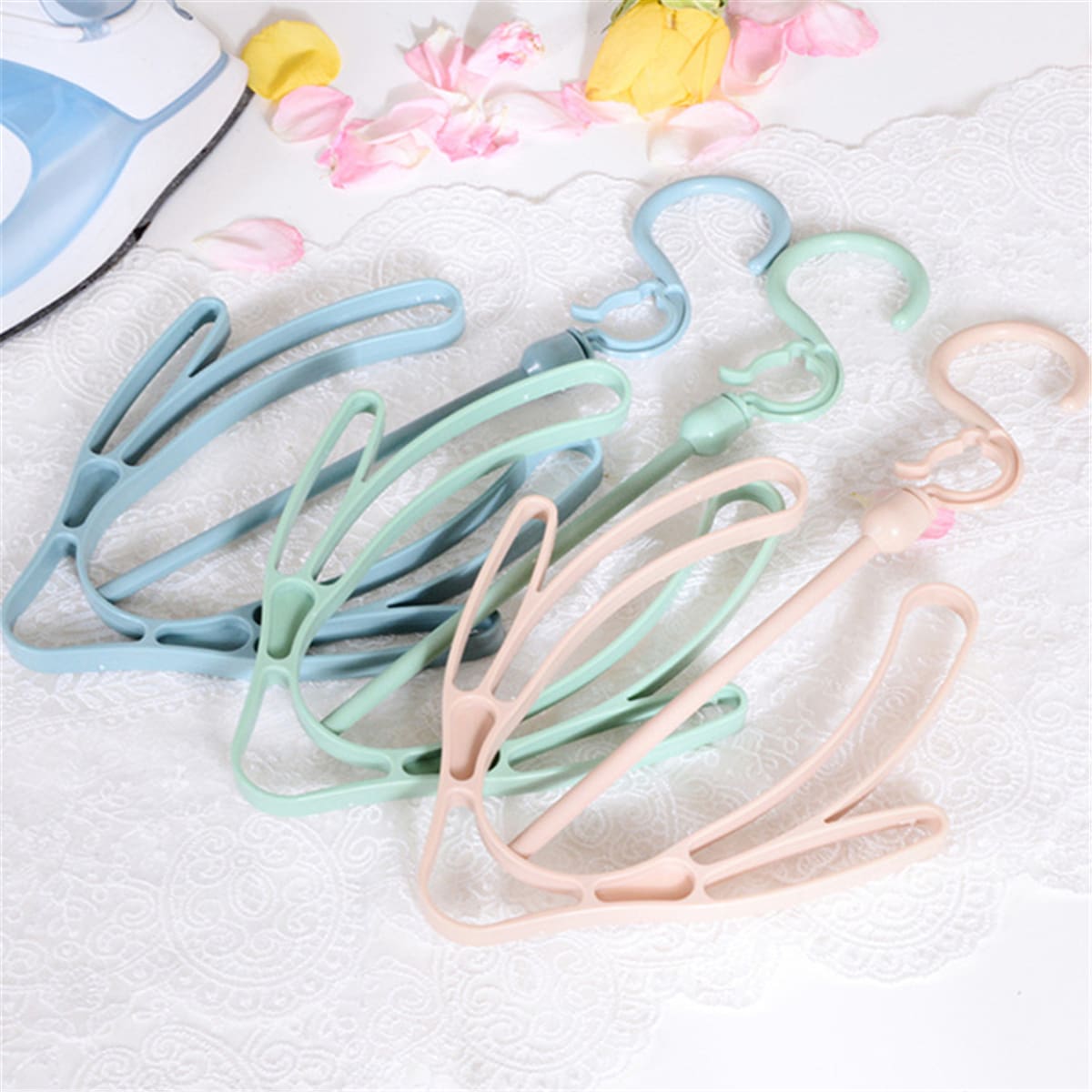 

1pc Random Double Hook Dry Shoe Rack, Multicolor