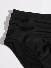 Swim Vcay Plus Ruched Bikini Panty,Summer Beach