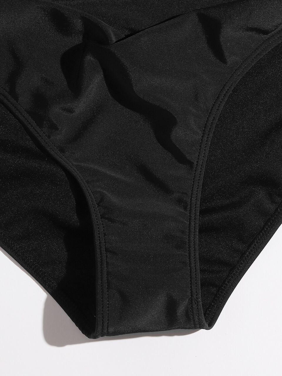 Plus Ruched Bikini Panty,Summer Beach