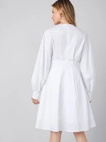 MOTF PREMIUM Vestido de hombros caídos - Blanco - Ver 2