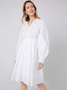 MOTF PREMIUM Vestido de hombros caídos - Blanco - Ver 11