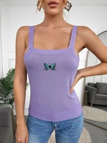 Knit ngọn Thú vật Giải trí - Màu tím  Violet - Xem 1