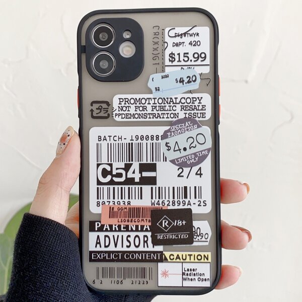 

Чехол для iPhone с принтом, Чёрный