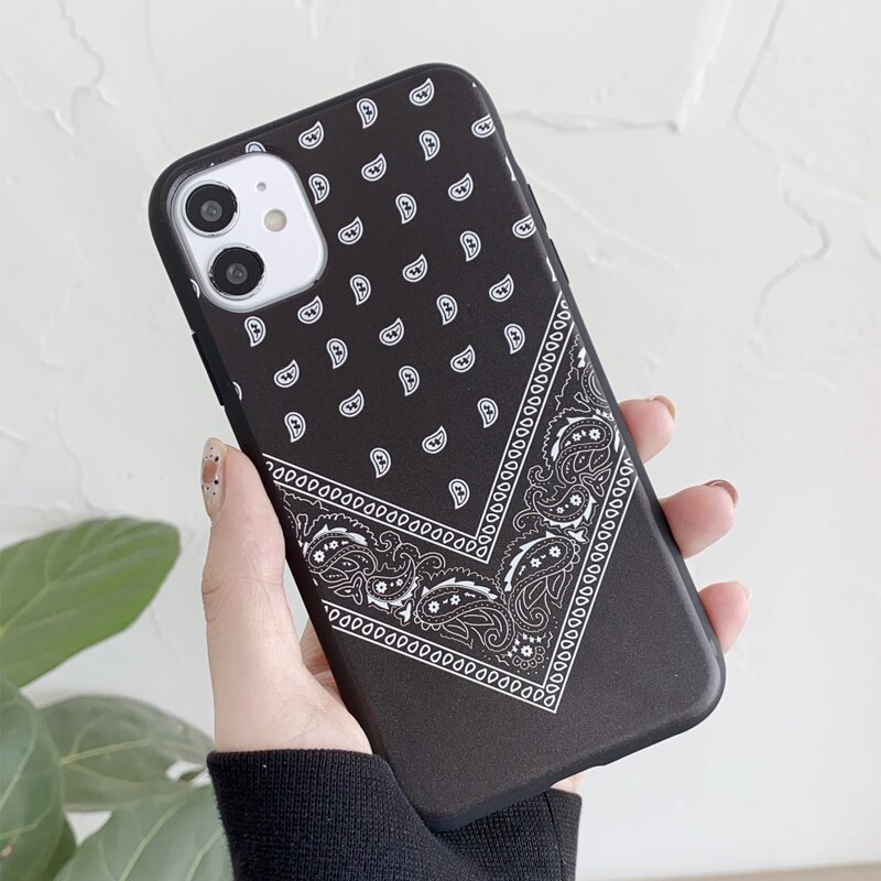 

Paisley Print iPhone Case, Black and white