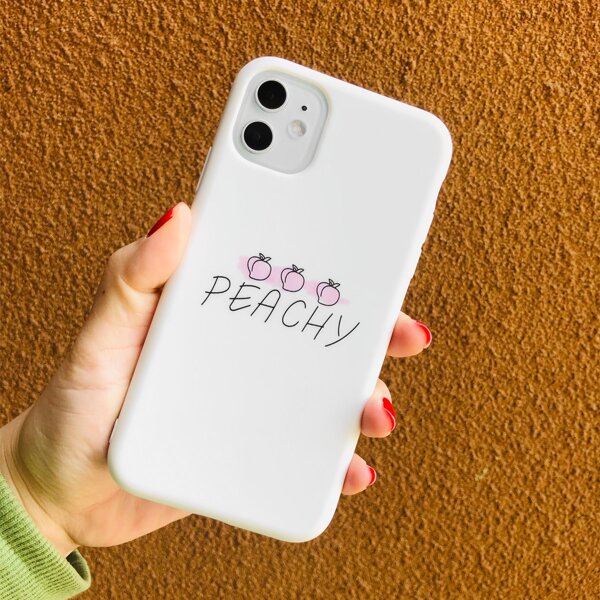 

Peach Pattern iPhone Case, Multicolor