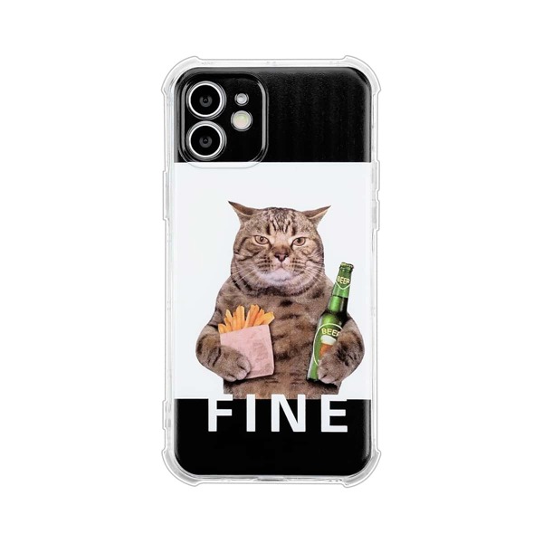 

Чехол для iPhone с узором кошки, Многоцветный