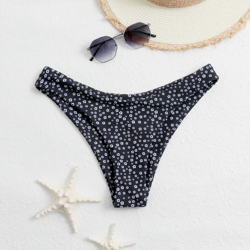 

Ditsy Floral Bikini Bottom, Black