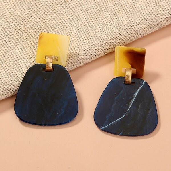 

Geometric Drop Earrings, Multicolor