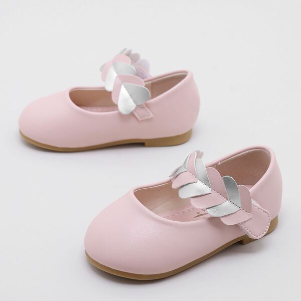 

Toddler Girls Heart Decor Flats, Pink