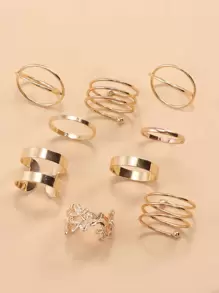 9 chiếc nhẫn sáng tạo - Vàng - Xem 1