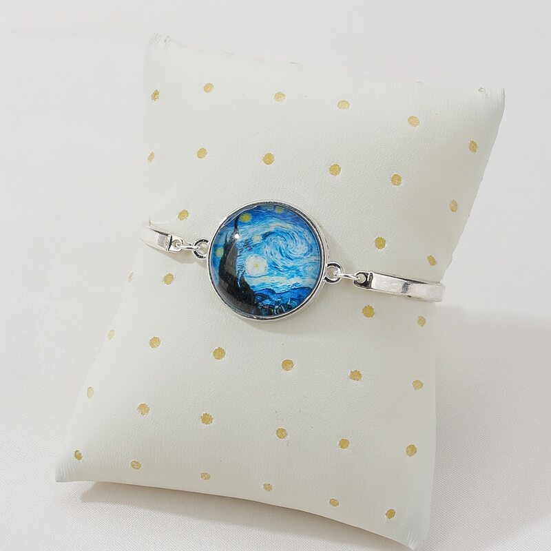 

Oil Painting Circle Bracelet, Multicolor