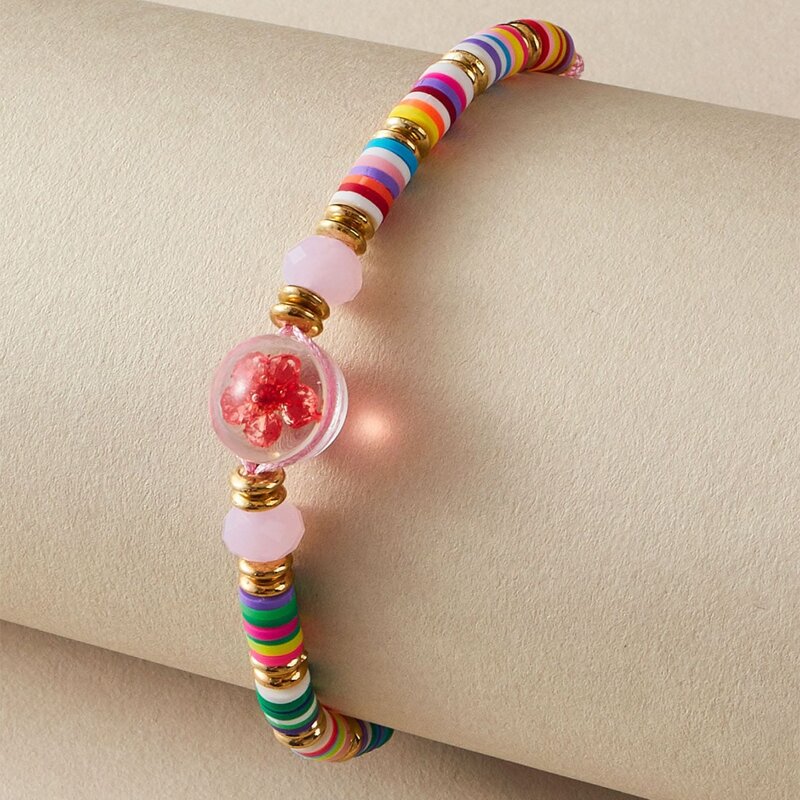

Colorful Clear Ball Bracelet, Multicolor