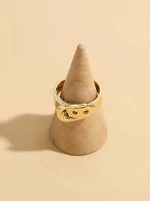 Anillo con diseño de cinturón - Amarillo Oro - Ver 2
