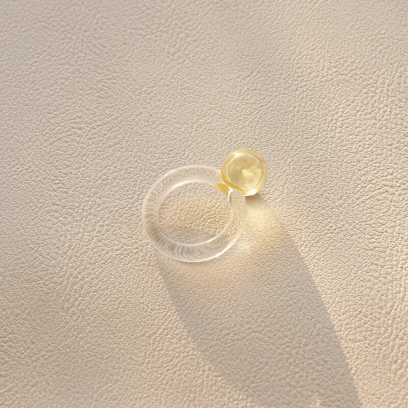 

Round Ball Decor Ring, Yellow