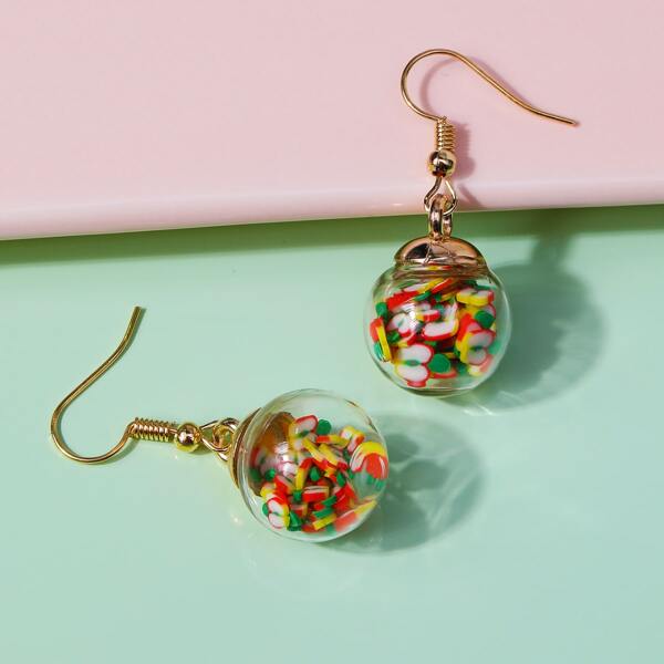 

Fruit Bottle Decor Drop Earrings, Multicolor
