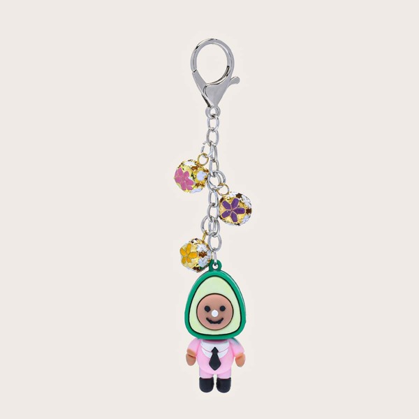 

Avocado Design Bag Charm, Multicolor