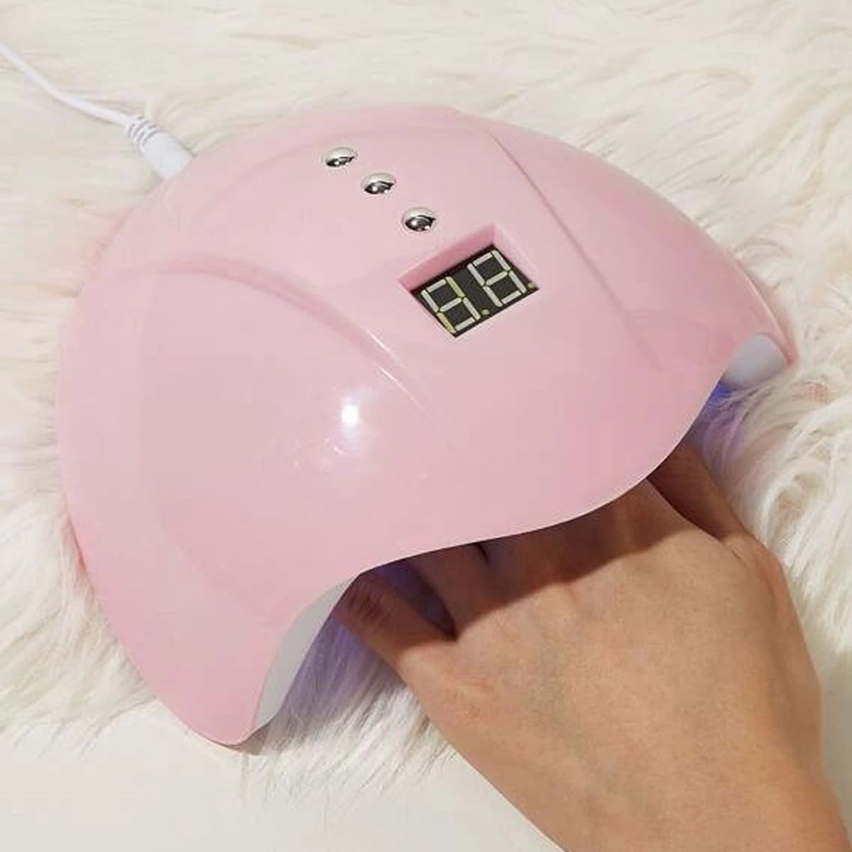 

1pc Nail Phototherapy Machine, Pink
