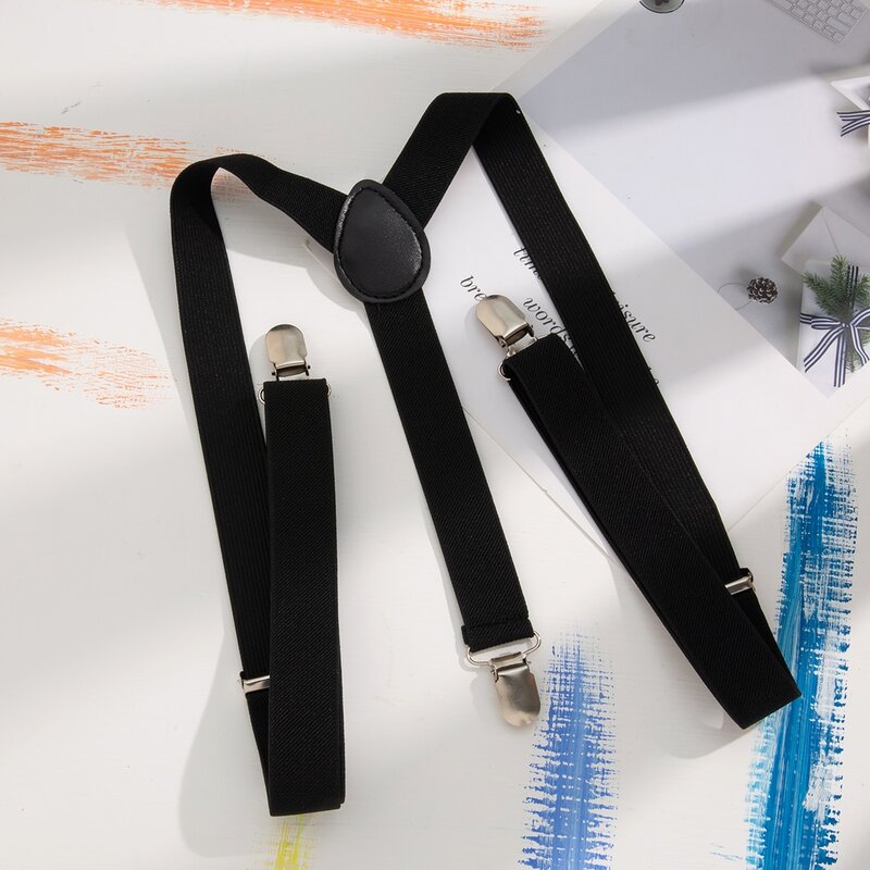 

Y-Back Adjustable Suspenders, Black