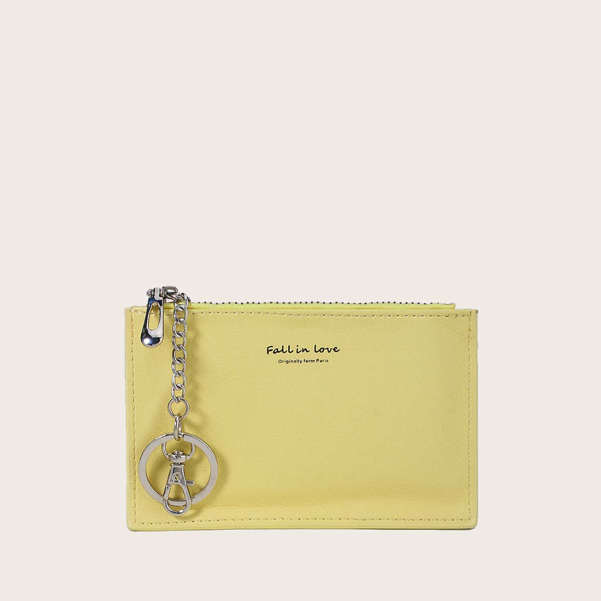 

Simple Zip Card Pouch, Yellow