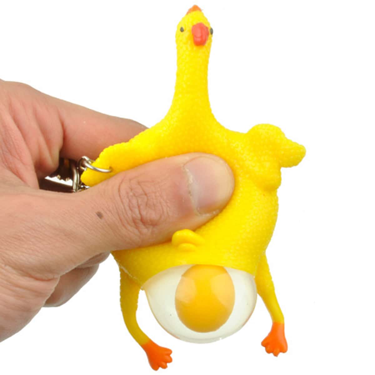 

1pc Random Anti-Stress Egg-Laying Chicken Toy, Yellow