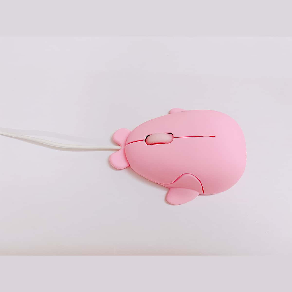 

1pc Cartoon Wired Mouse, Pink