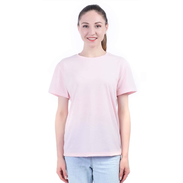 

Short Sleeve Solid Tee, Baby pink