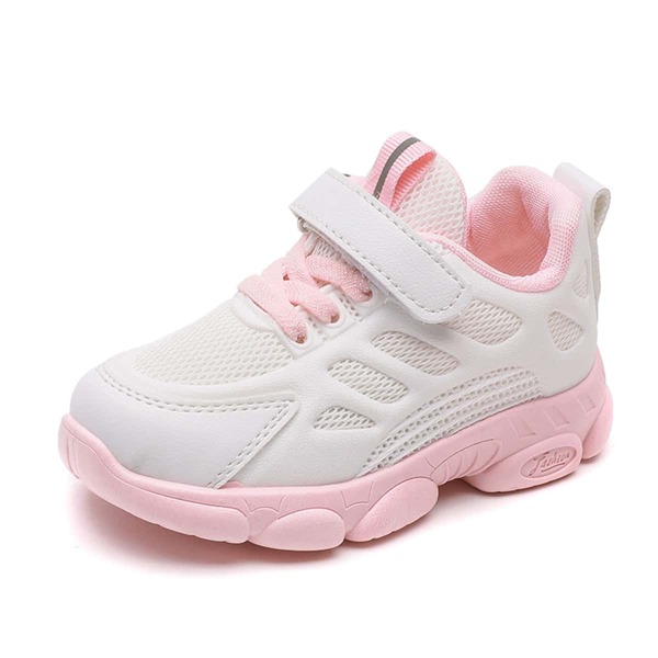 

Toddler Girls Velcro Strap Sneakers, White