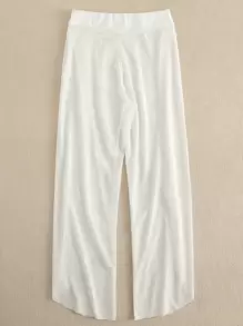 Sheer Mesh Beach Pants - White - View 2