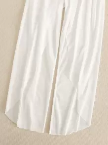 Sheer Mesh Beach Pants - White - View 4