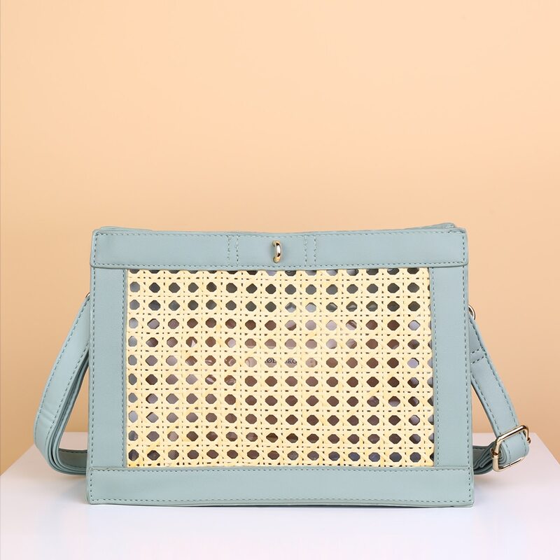 

Colorblock Hollow Out Crossbody Bag, Multicolor