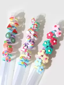30pcs Girls Cartoon Hair Tie