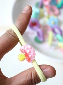 30pcs Girls Cartoon Hair Tie