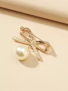 Broche con diseño de lazo - Amarillo Oro - Ver 3