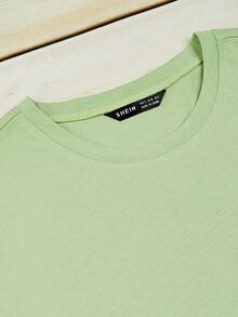 Camiseta con estampado de corazón de colores - Verde - Ver 4