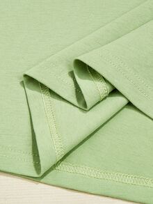 Camiseta con estampado de corazón de colores - Verde - Ver 5