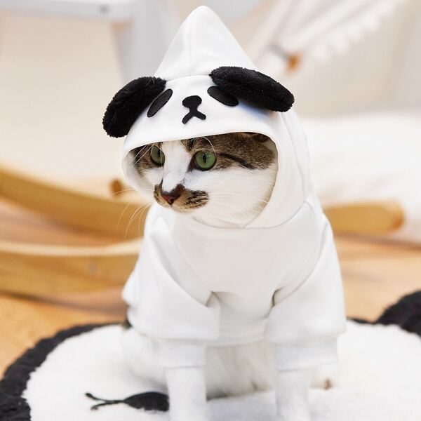

Panda Design Pet Hoodie, White