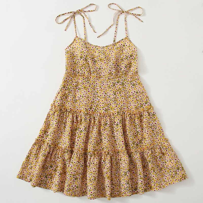 

Ditsy Flower Tiered Cami Dress, Multicolor