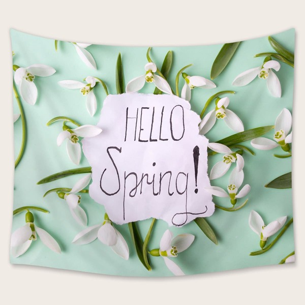

Flower Print Tapestry, Multicolor