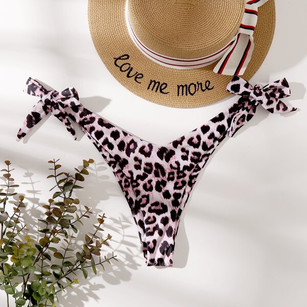 

Leopard Tie Side Bikini Panty, Multicolor