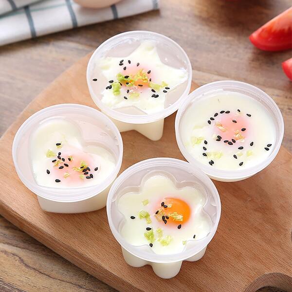 

4pcs Random Color Egg Boiler & 1pc Oil Brush, Multicolor