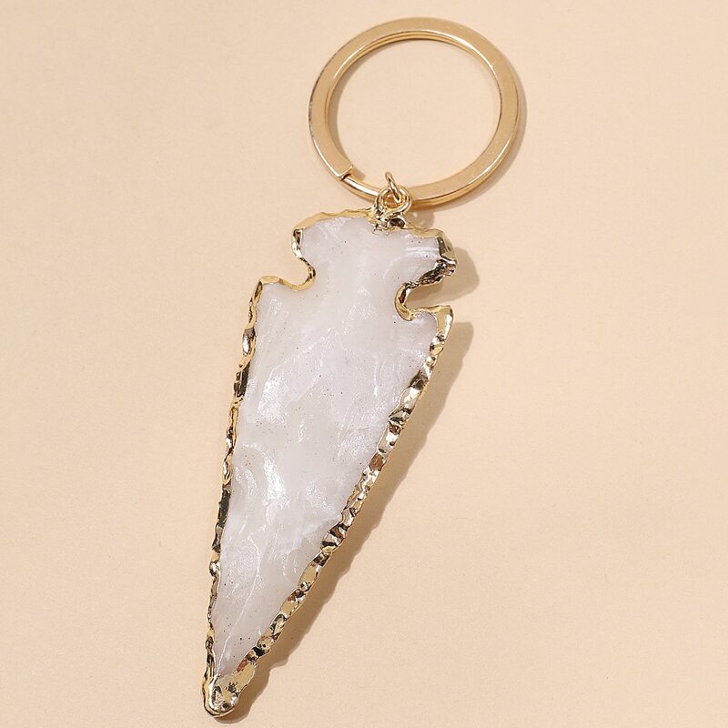 

Resin Decor Keychain, White