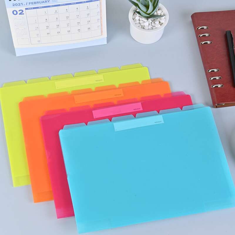 

1pc Random Color A4 Folder, Multicolor