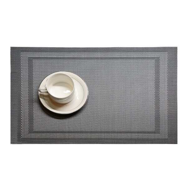 

1pc Contrast Edge Placemat, Grey