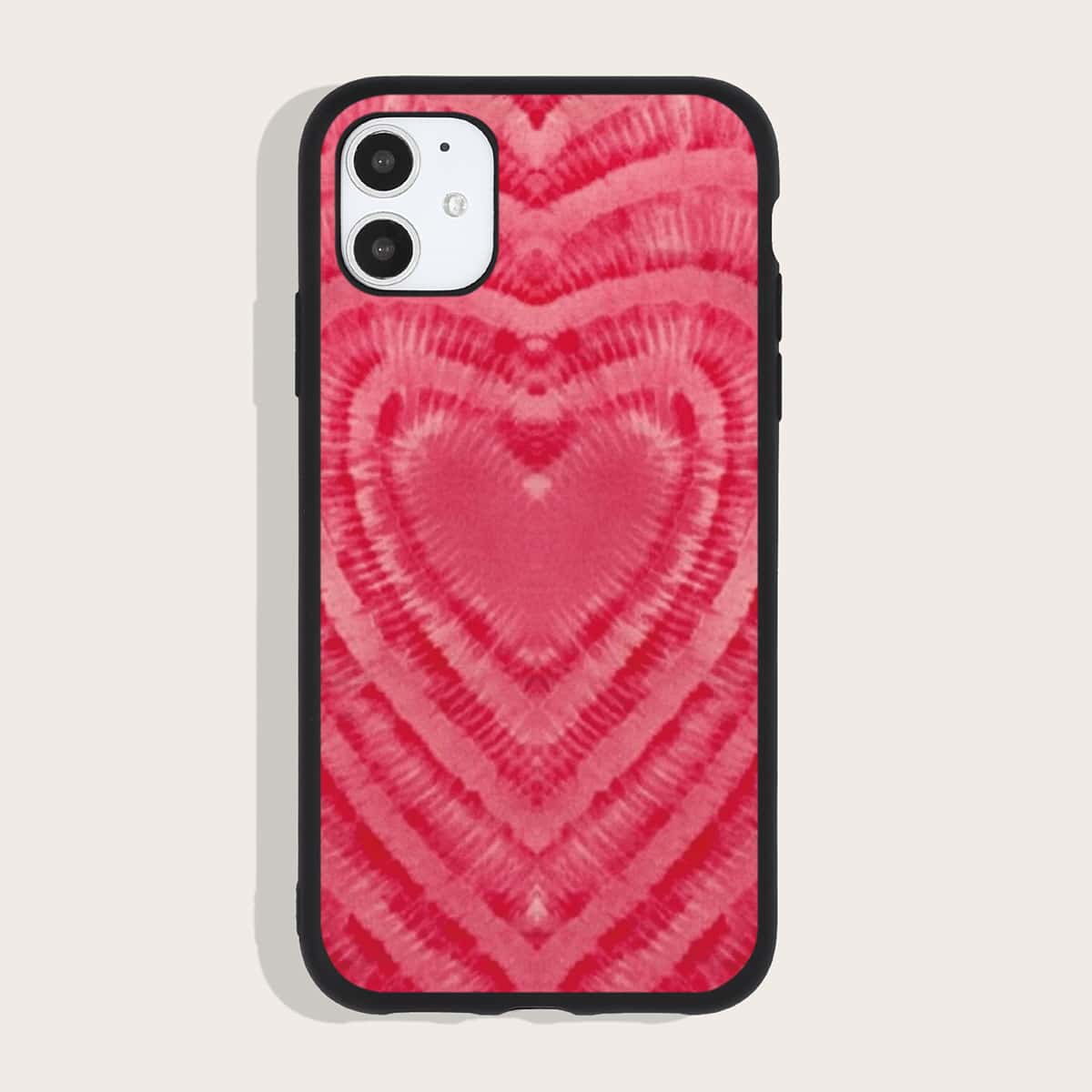 

Heart Print iPhone Case, Red