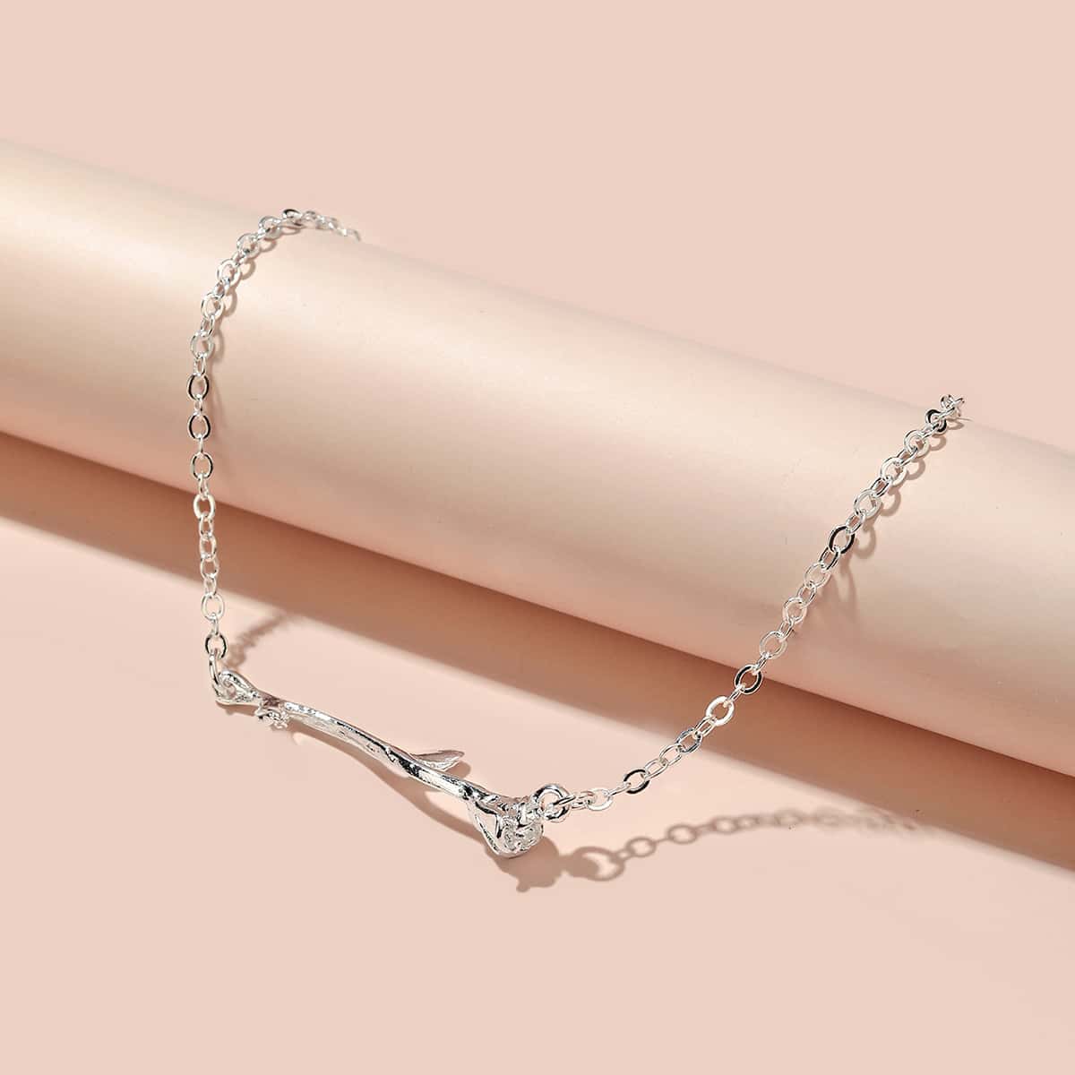 

Rose Chain Anklet, Silver