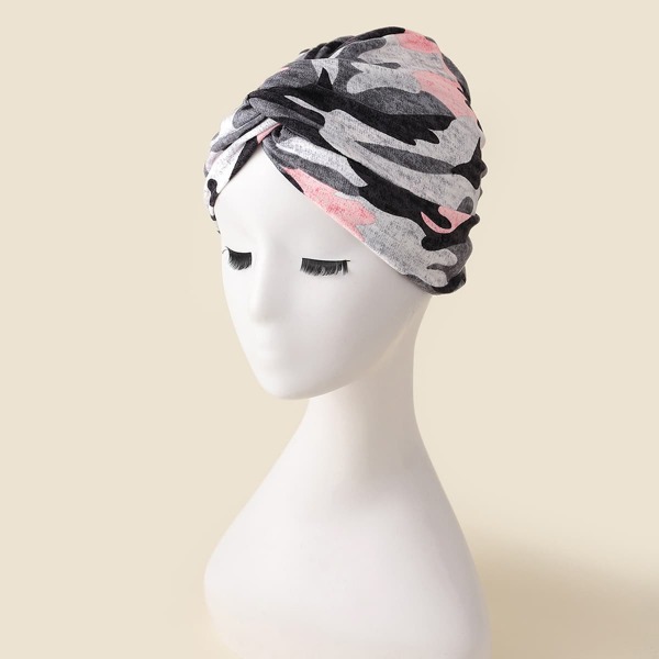

Camo Pattern Hat, Multicolor