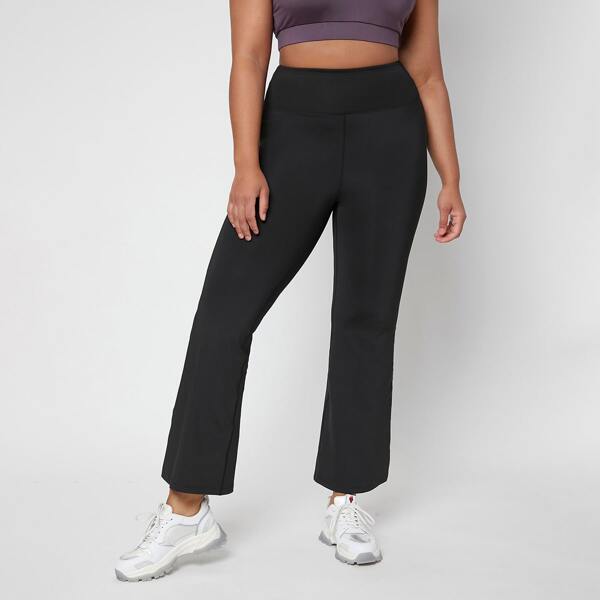 

Plus High Waist Sports Pants, Black