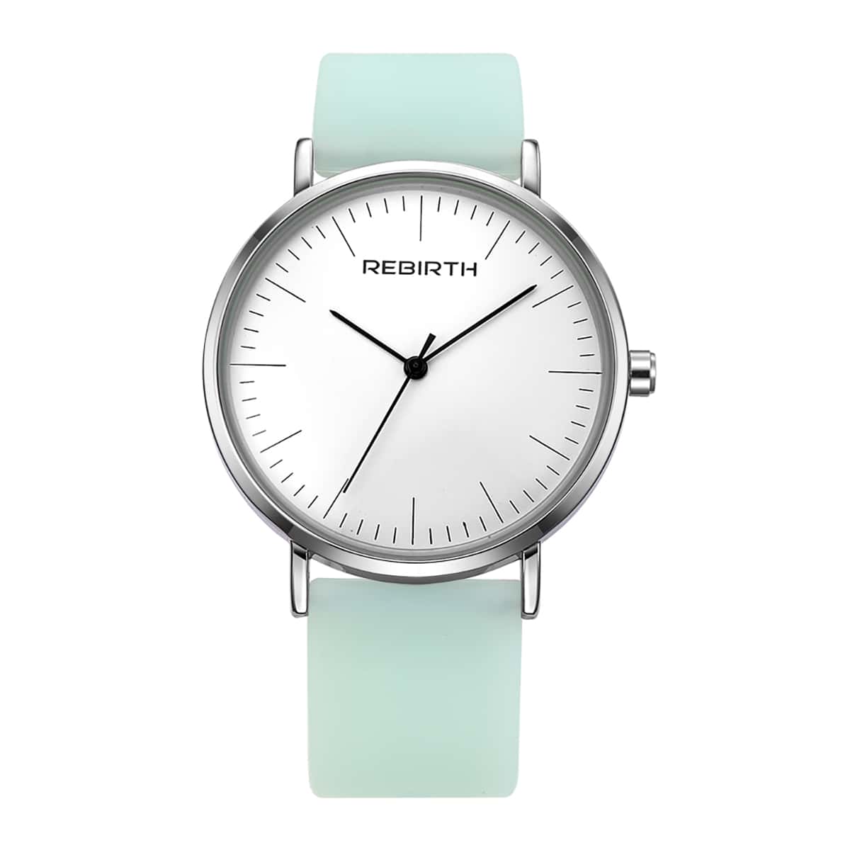 

Round Pointer Rubber Strap Quartz Watch