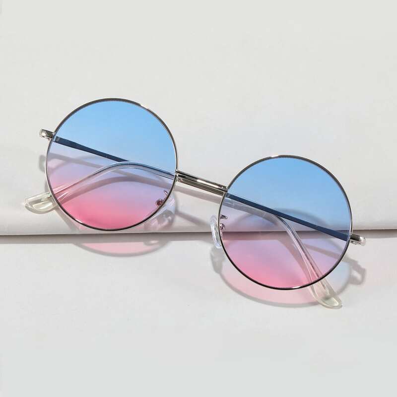 

Ombre Round Frame Sunglasses